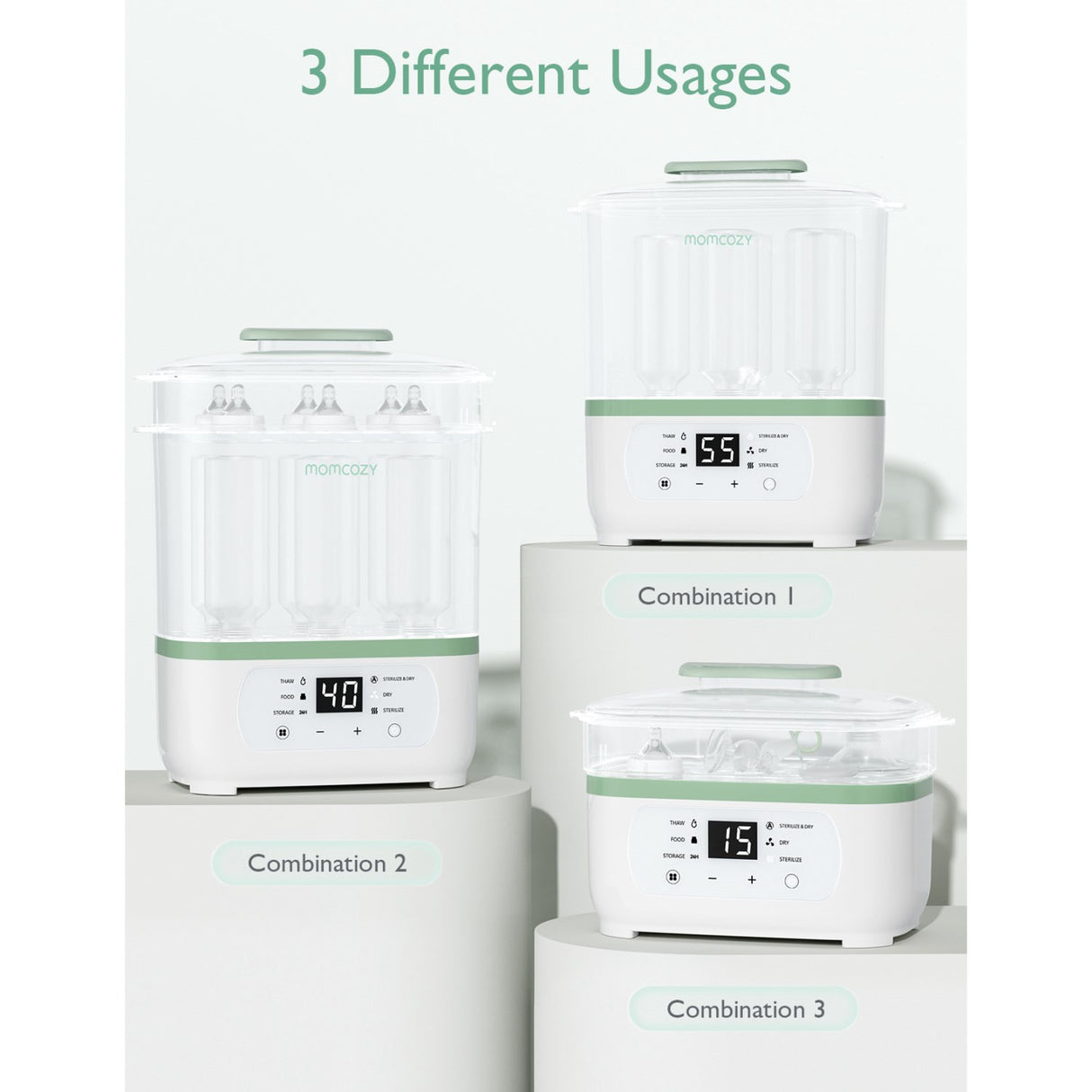 Momcozy 8-in-1 Electric Steam Baby Flaske Sterilizer