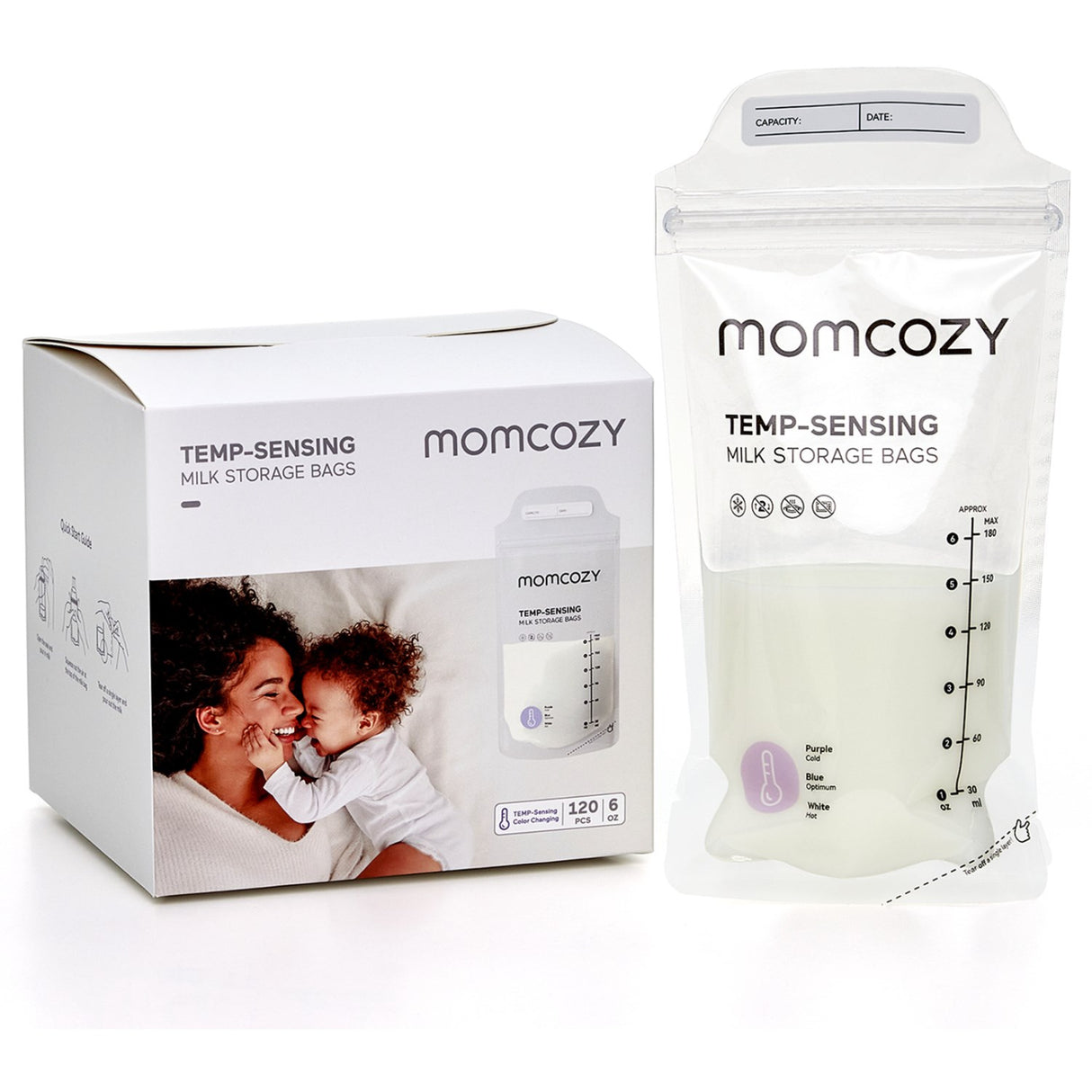 Momcozy Brystmælk Veske 120-Pack