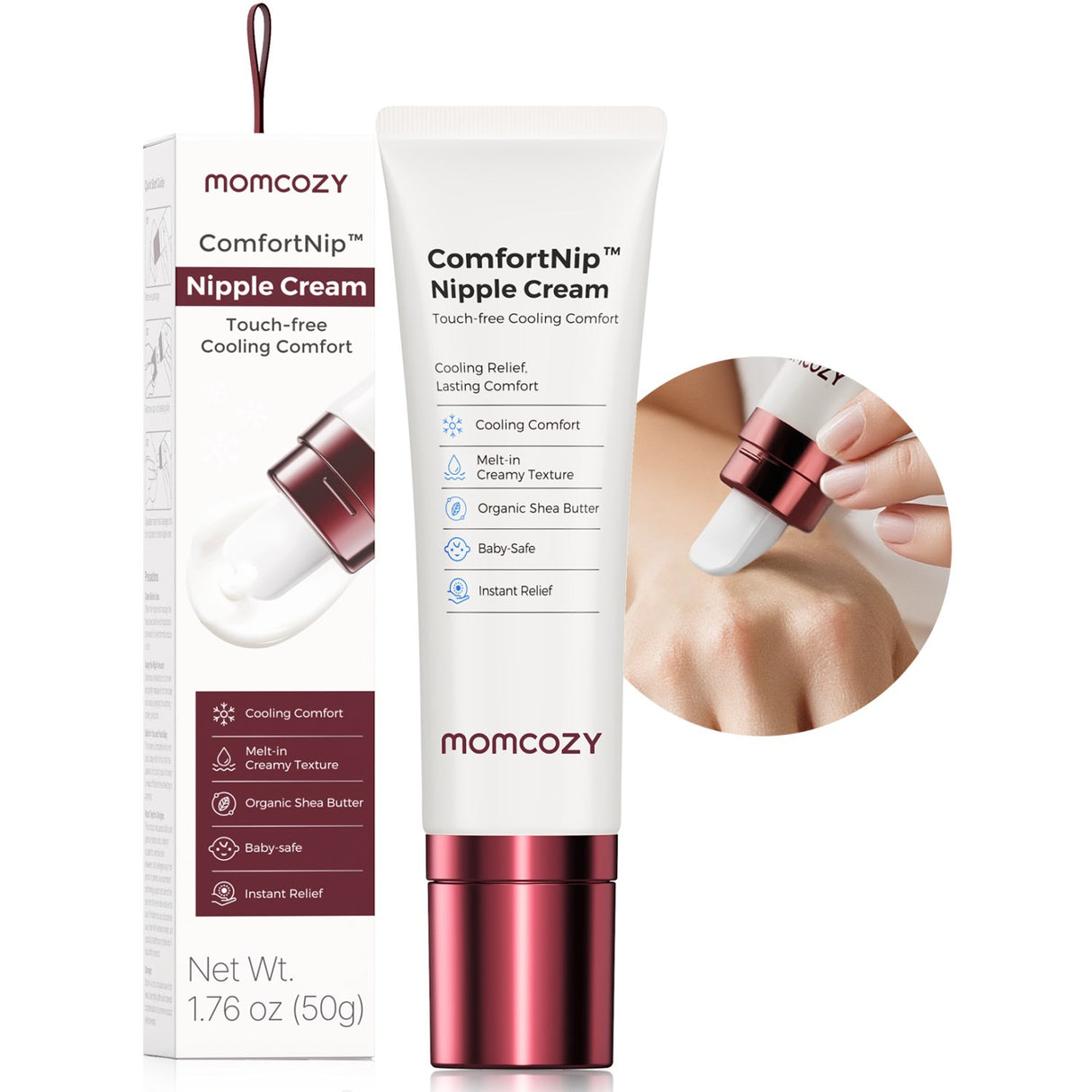 Momcozy 100% Natural Nipple Cream, Vegan Lanolin-free Nipple Butter