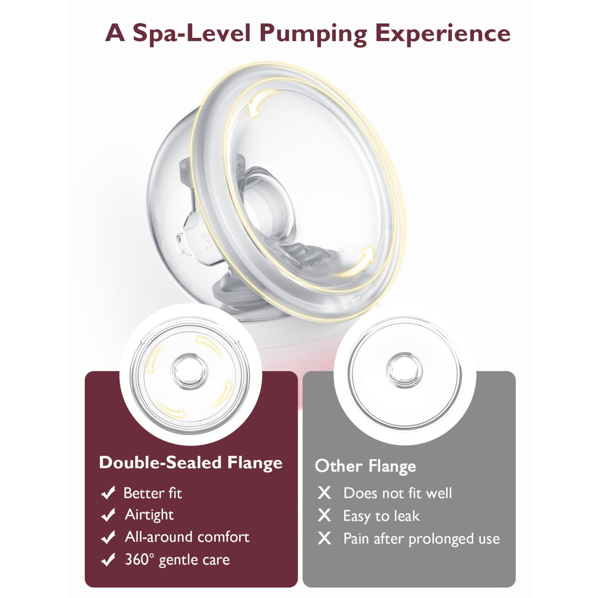 Momcozy Grey S12 Pro Wearable Breast Pump Dobbel Pakke
