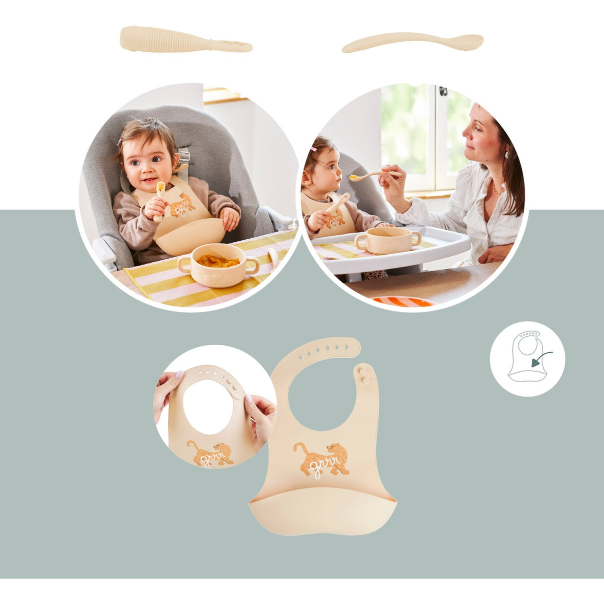 Babymoov Mini Roar Baby First Meal Sett