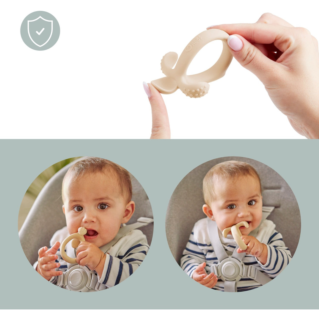 Babymoov Beige Teething Skje