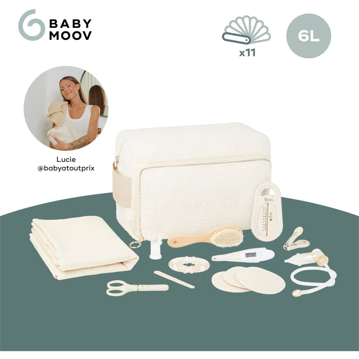 Babymoov Curl White Toiletry Sett