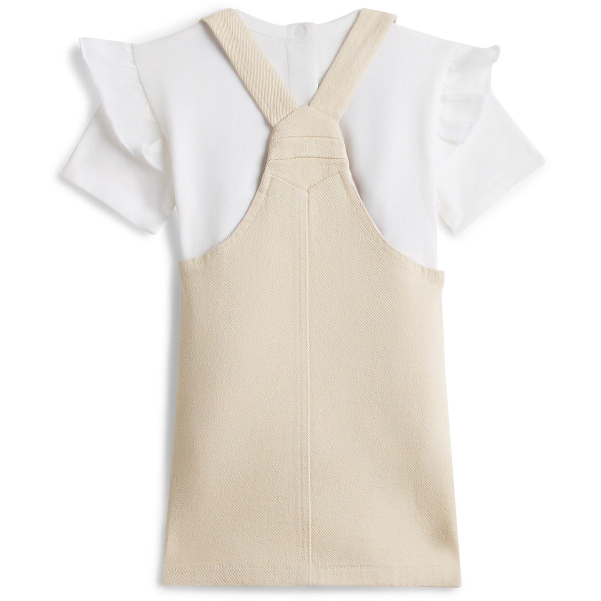 Tommy Hilfiger Classic Beige Dungaree Kjole Sett