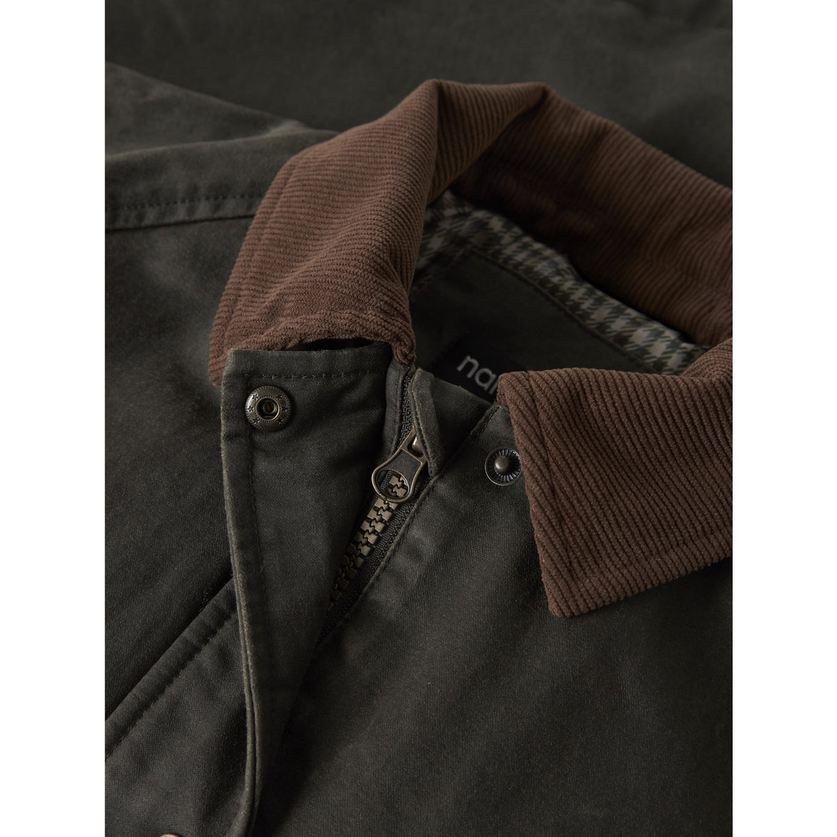 Name It Forest Night Nknmandana Oilskin Jakke