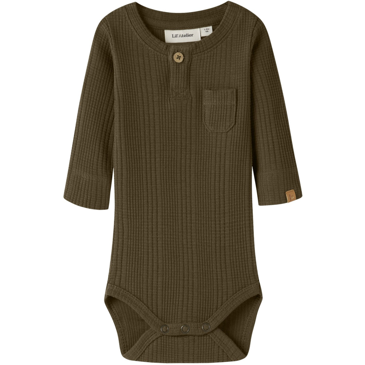 Lil'Atelier Teak Nbmopelle Ls Slim Body Lil