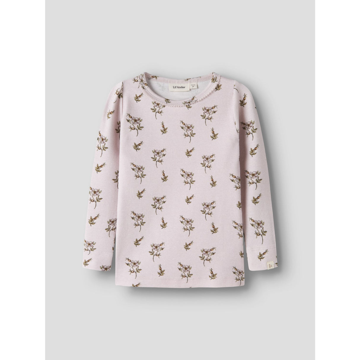 Lil'Atelier Hushed Violet Apple Rose Nmfgayo Sig Ls Slim Topp Lil