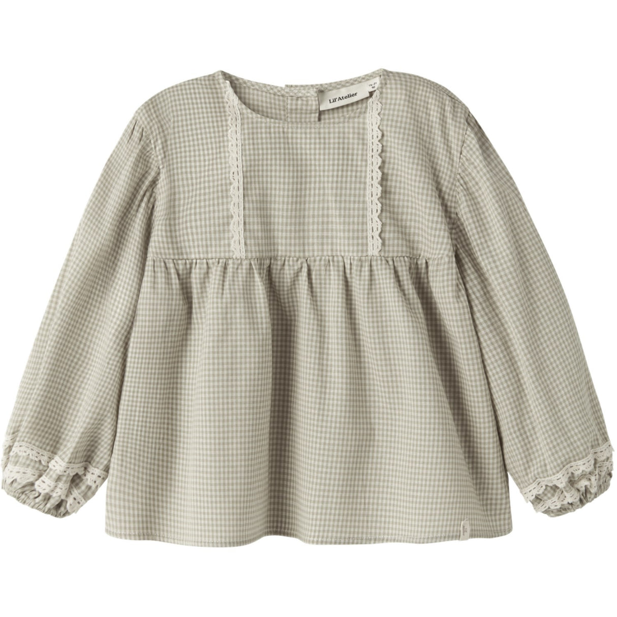 Lil'Atelier Moss Gray Nmfoleno Ls Loose Skjorte Lil