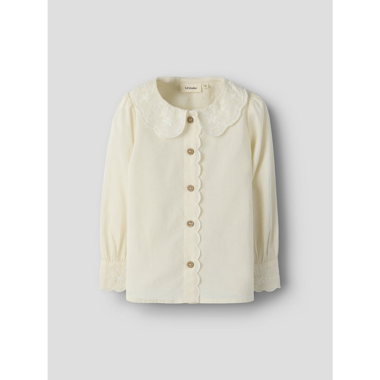 Lil'Atelier Turtledove Nmfola Ls Loose Skjorte Lil