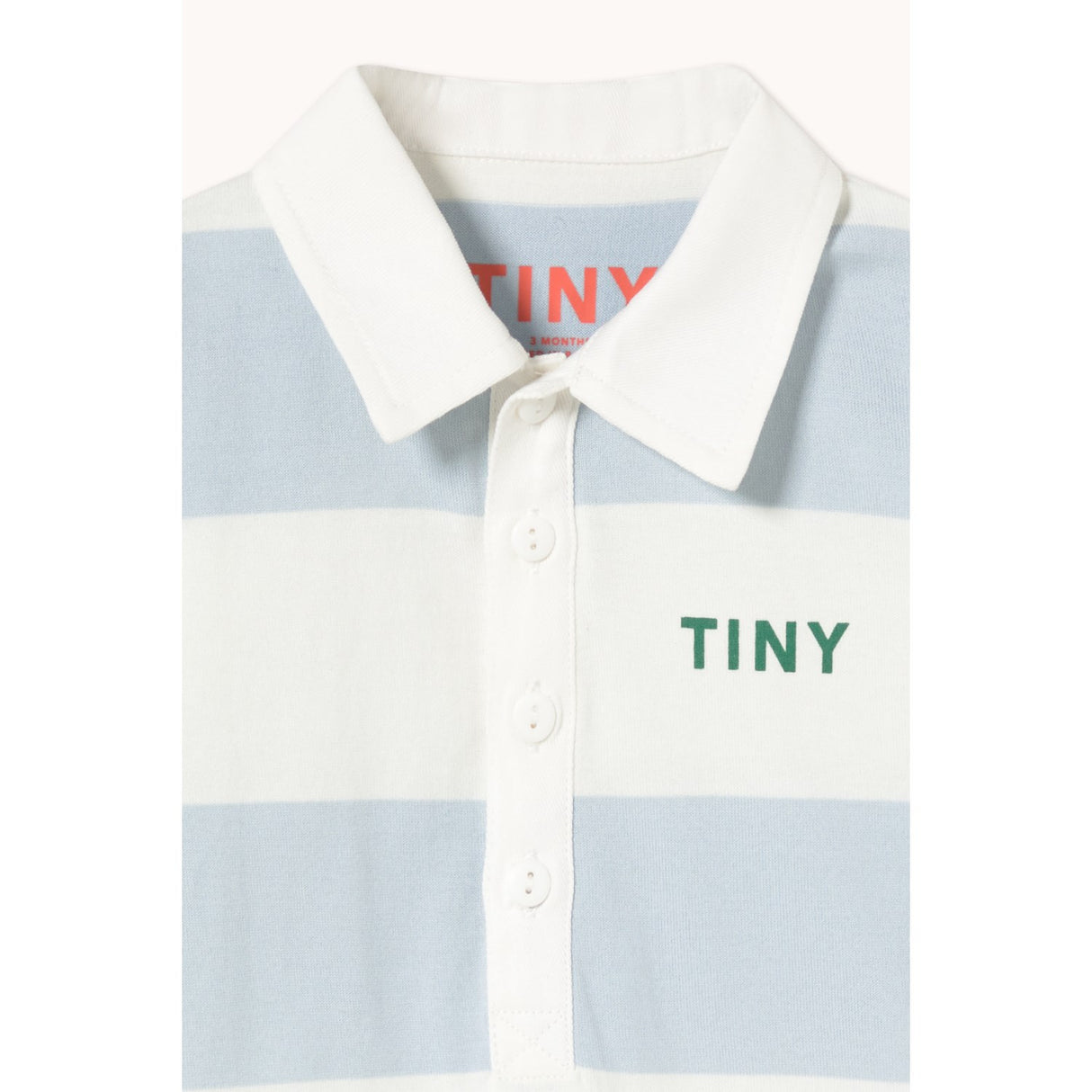 TinyCottons Washed Blue Stripes Strikk Polo One-Piece