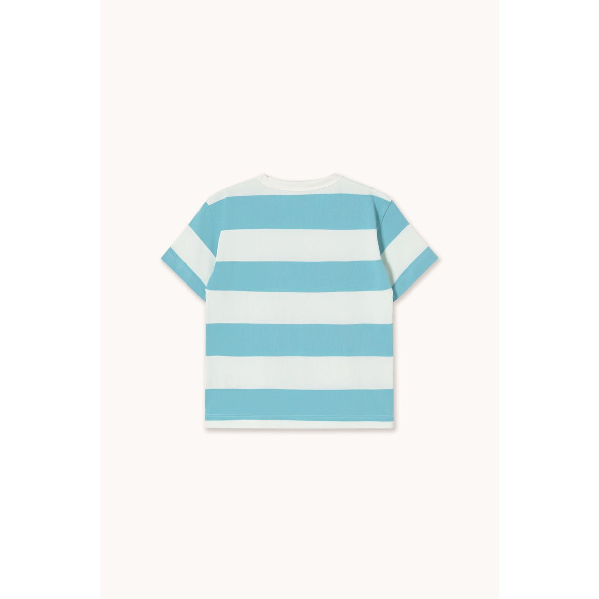 TinyCottons Light Cyan Stripes Strikk T-Shirt
