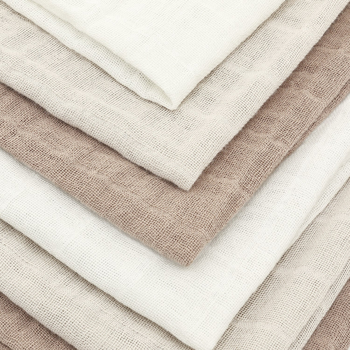 Pippi Taupe Gray Muslin Cloth (6-Pack)