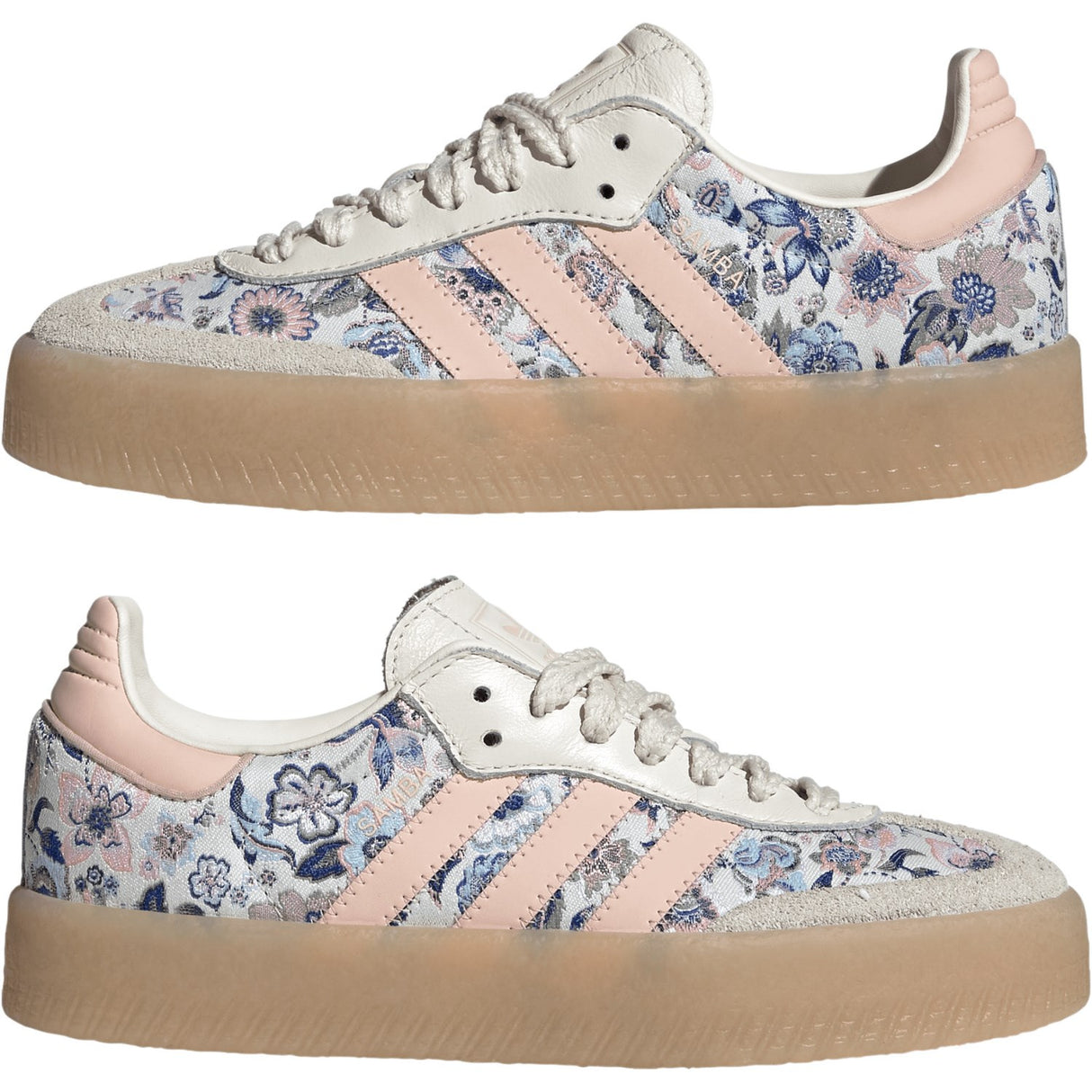 adidas Originals Off White/Blush Pink/Gum 3 Sambae J Sneakers