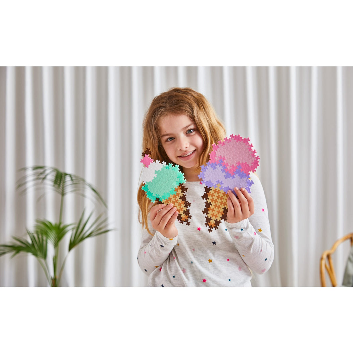 Plus-Plus Puslespill By Number Ice Cream Cones 250pcs