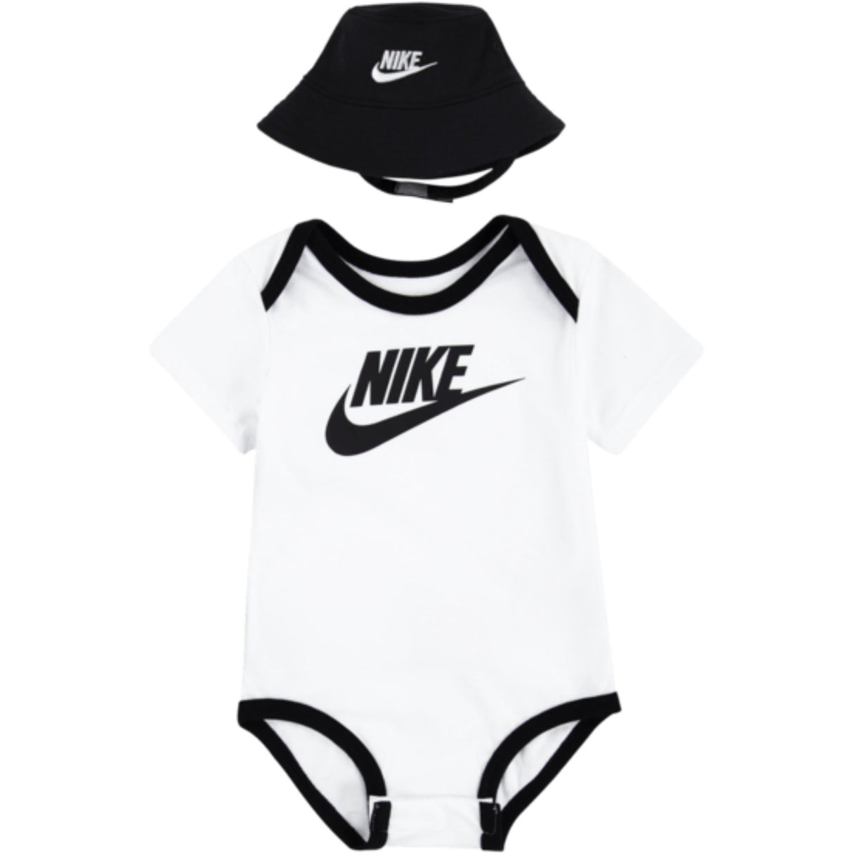 NIKE White Core Bøtte Lue & Body 2 Pcs Sett