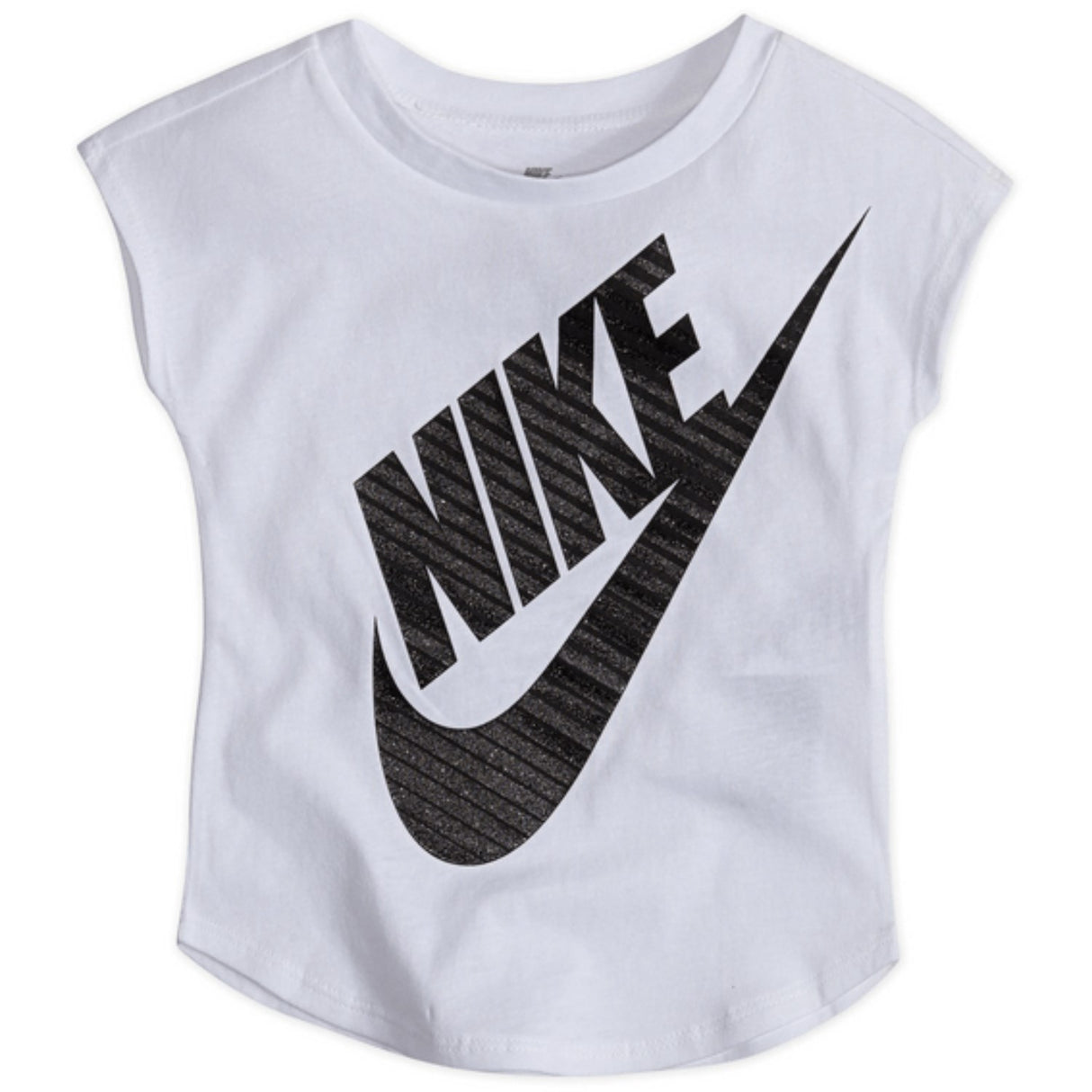 NIKE White Girls Jumbo Futura T-Shirt
