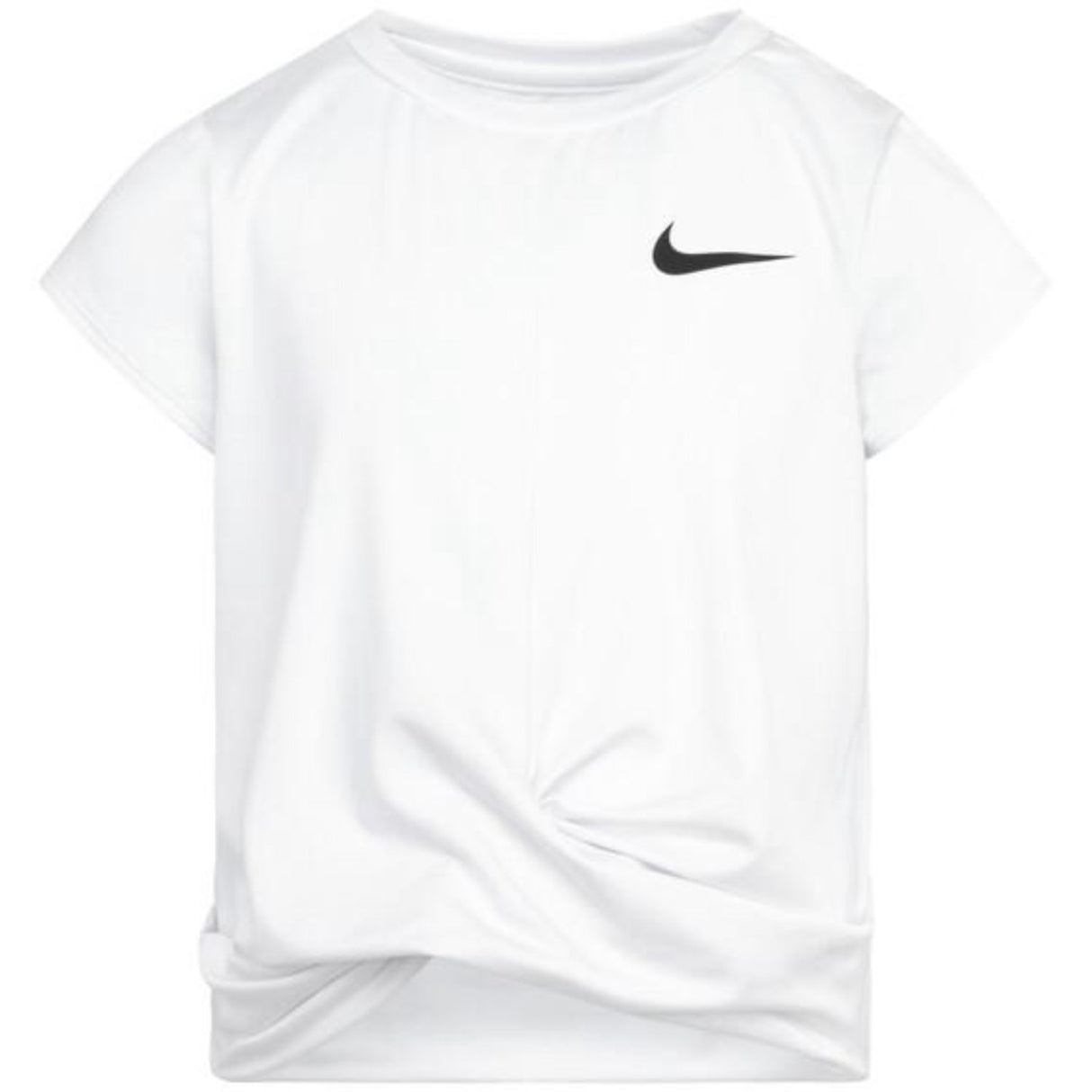 NIKE White All Day Play Twist Hem T-Shirt
