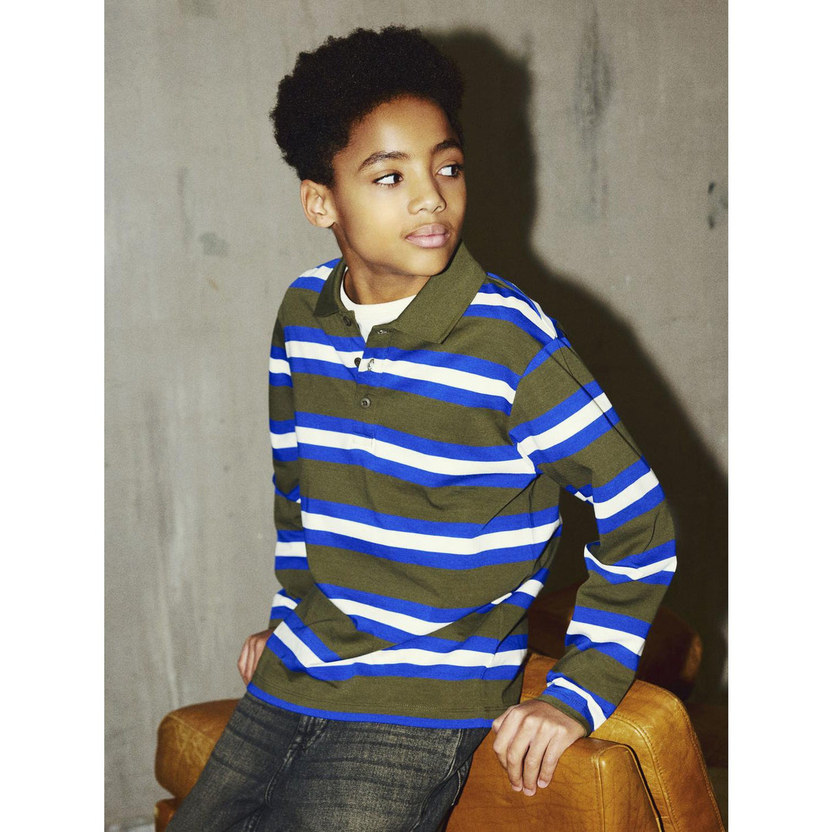 Name It Olive Night Nkmnaftali Ls Nreg Polo Eske