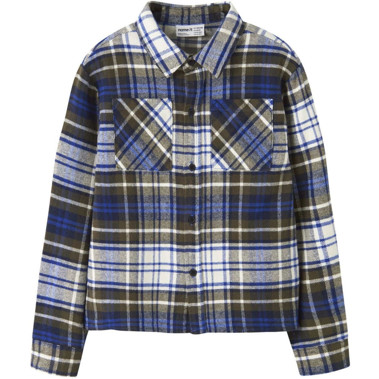 Name It Olive Night Nkmnetul Ls Overshirt