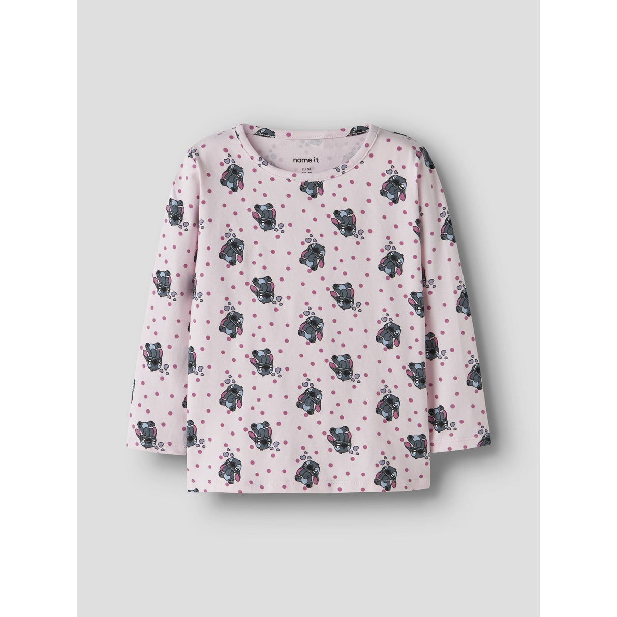 Name It Cradle Pink Nmfandrea Stitch Ls Nreg Topp Wdi