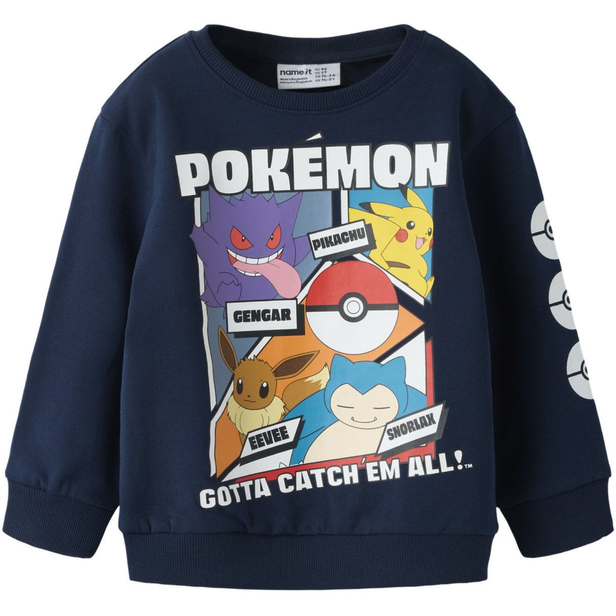 Name It Navy Blazer Nmmsibo Pokemon Nreg Sweat Bru Noos Bfu