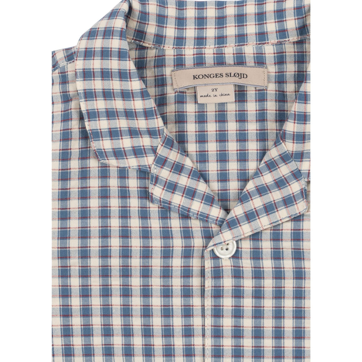 Konges Sløjd Captains Check Kim Ss Skjorte Gots