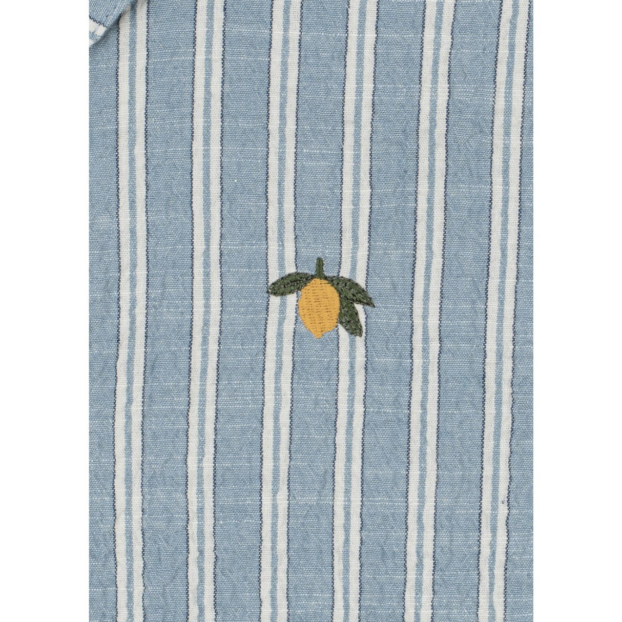 Konges Sløjd Trio Bleu Stripe Elliot Ss Skjorte Gots
