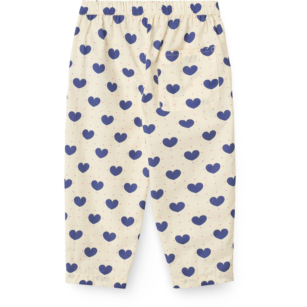 COPENHAGEN COLORS Heart Aop Ocean X Luksusbaby Heart Og Dots Bukser Loose Fit