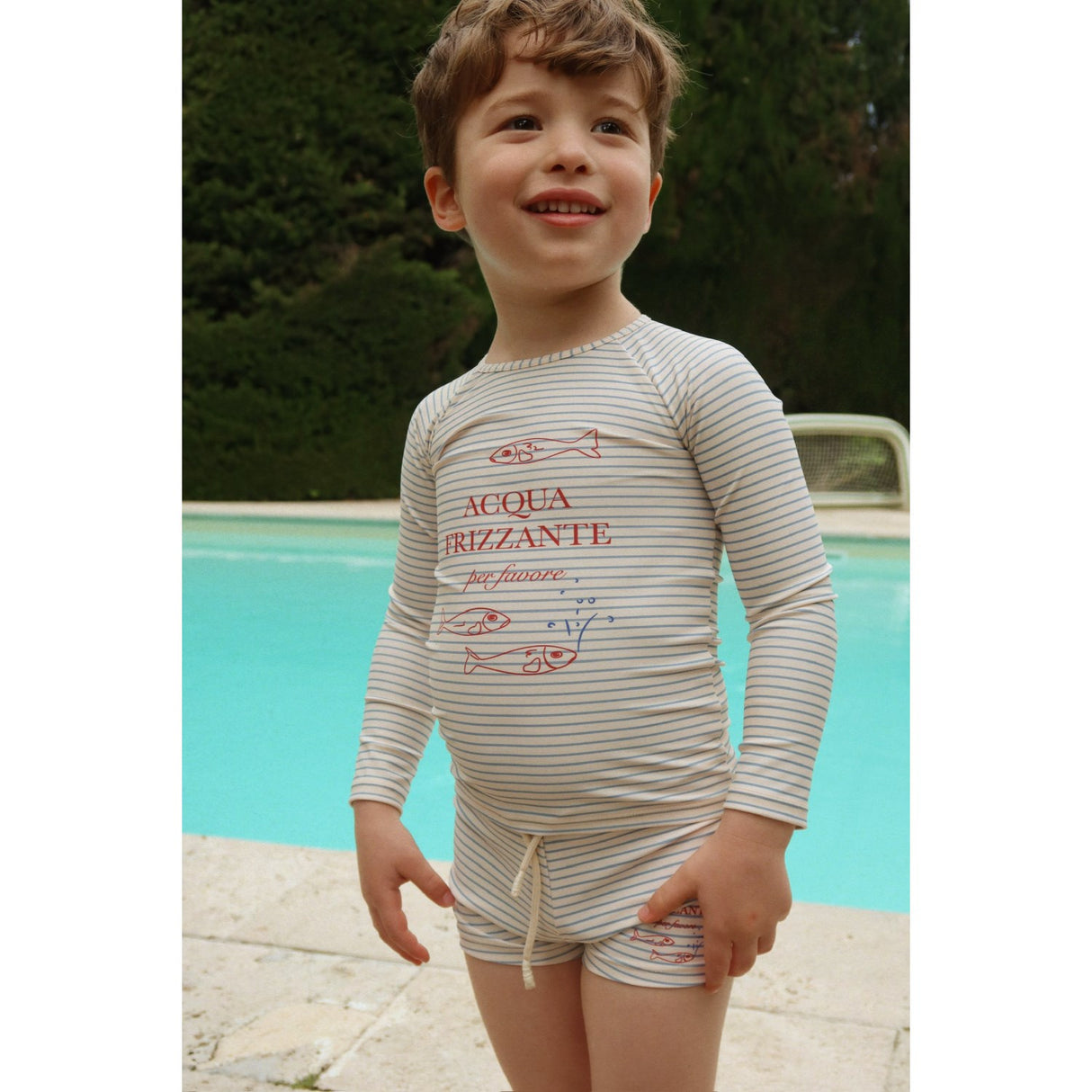 Konges Sløjd Stripe Bluie Aster Swim Bluse Grs