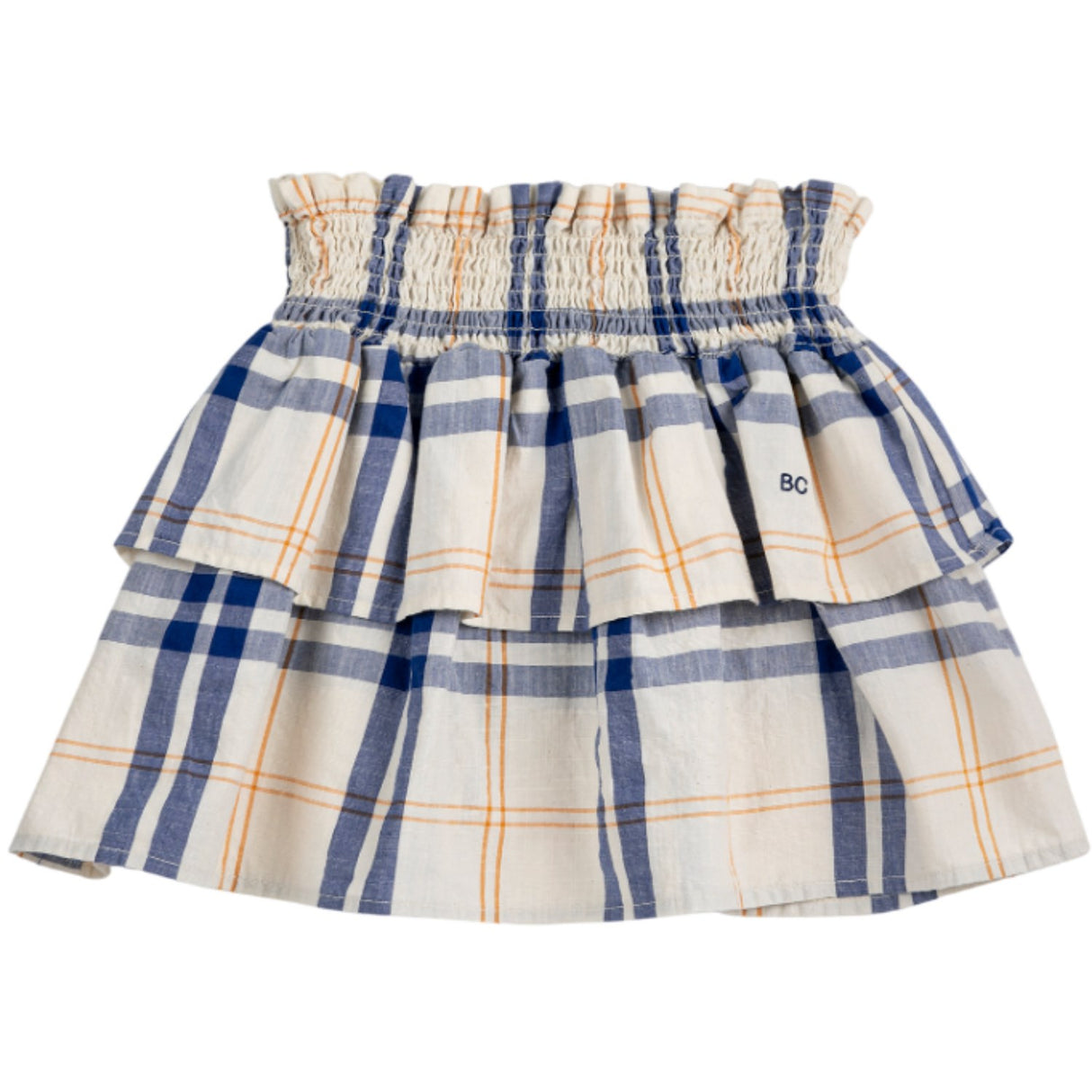 Bobo Choses Offwhite Fun Tartan Woven Skjørt