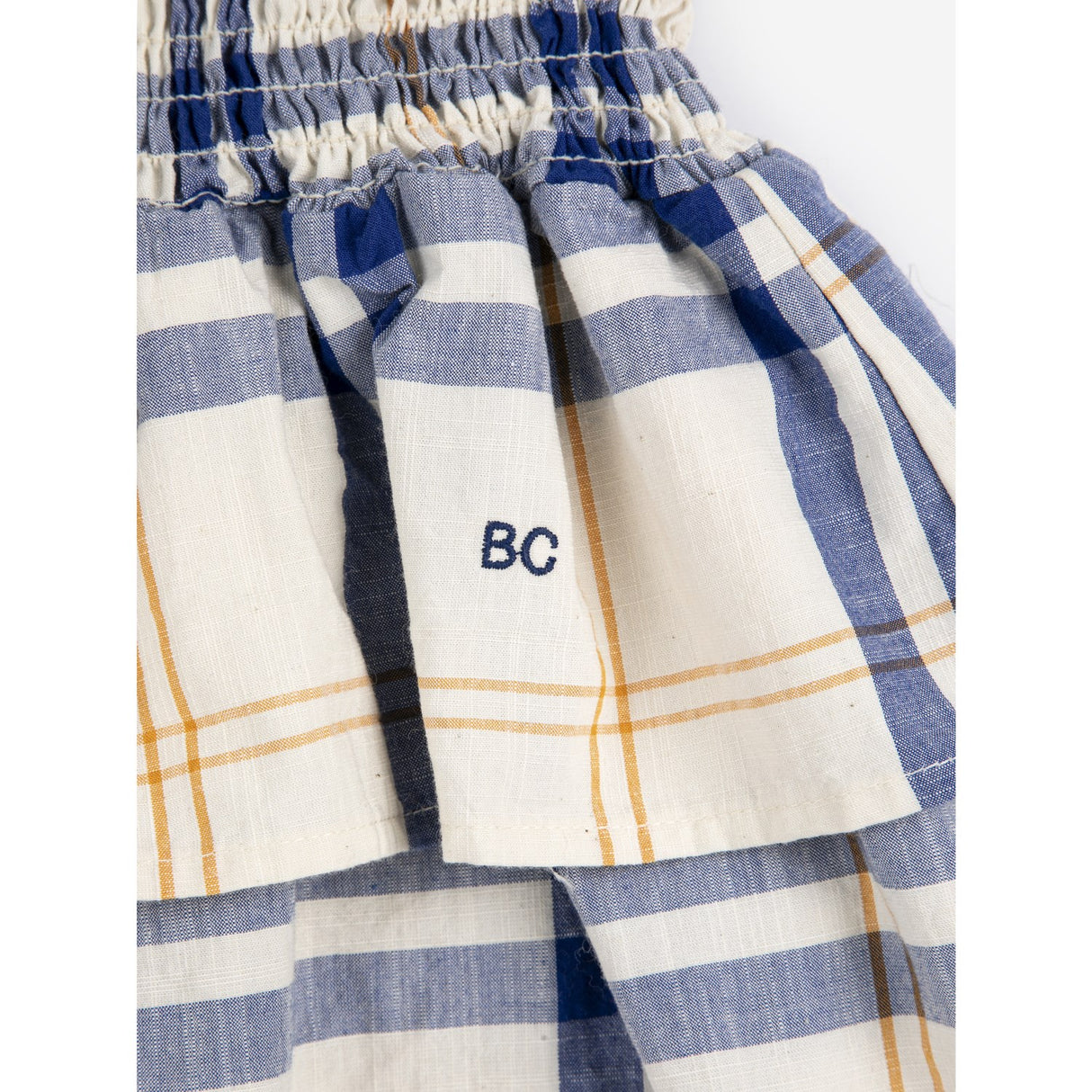 Bobo Choses Offwhite Fun Tartan Woven Skjørt