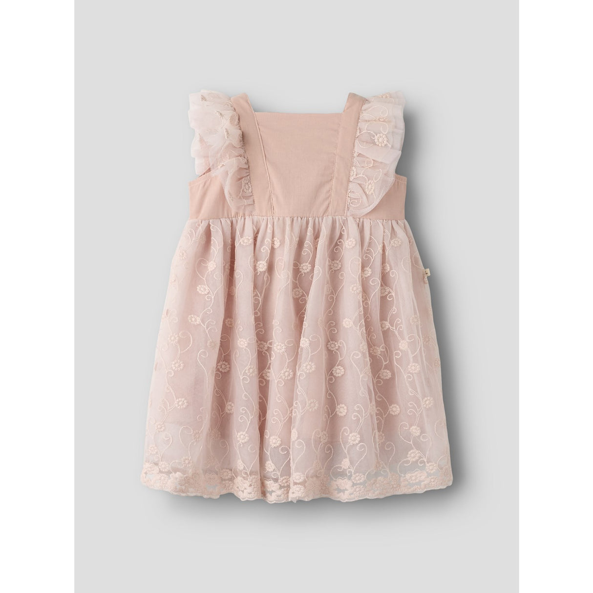 Lil'Atelier Peach Whip Nmffeya Sl Tyll Kjole Lil