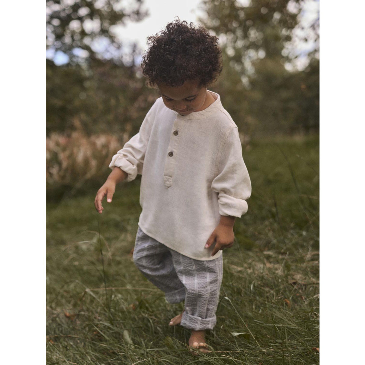 Lil'Atelier Coconut Milk Nmmfreddie Ls Loose Skjorte Lil