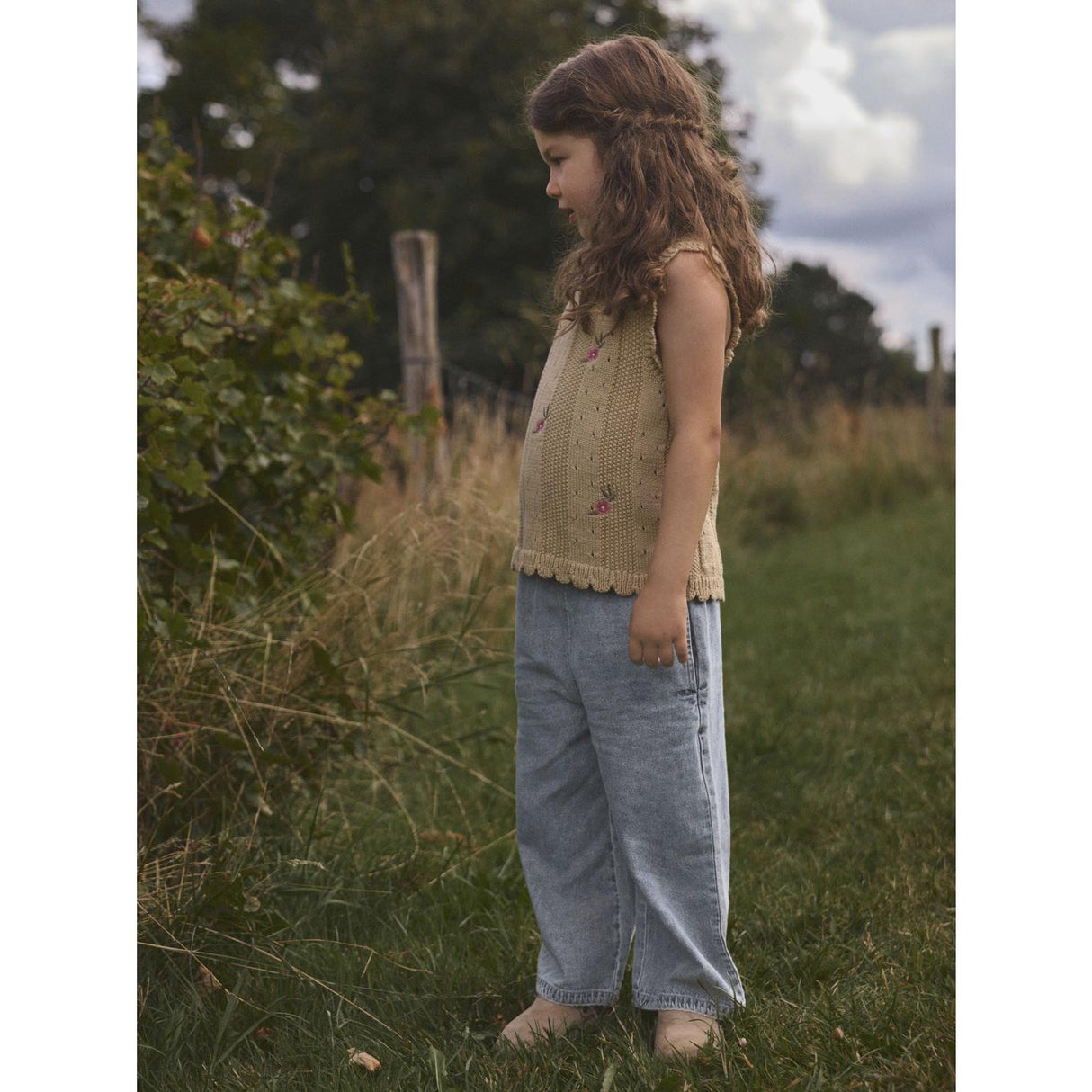 Lil'Atelier Mojave Desert Nmfhalyn Stropp Strikk Topp Lil
