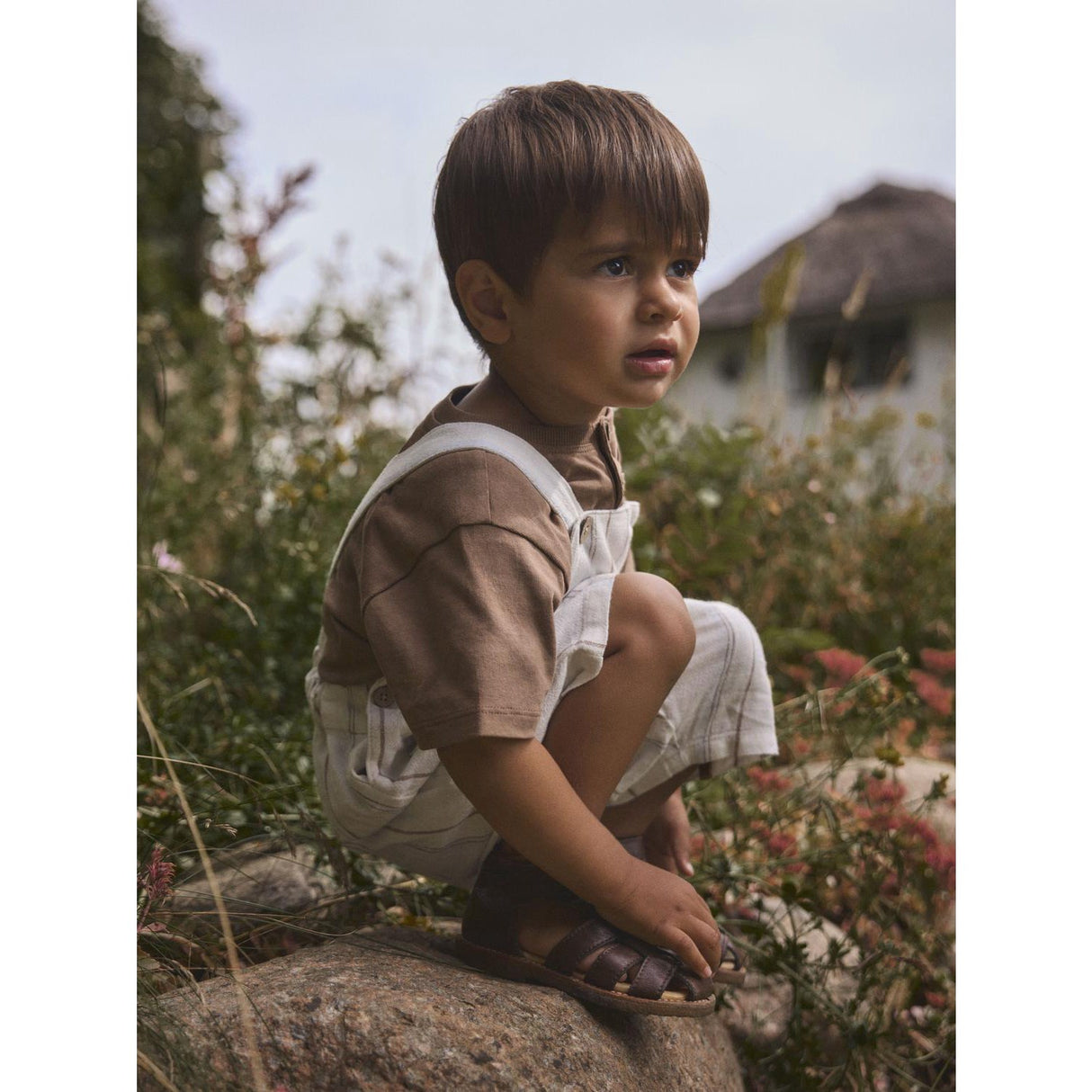 Lil'Atelier Coca Mocha Nmmdolan Len Ss Loose Topp Lil