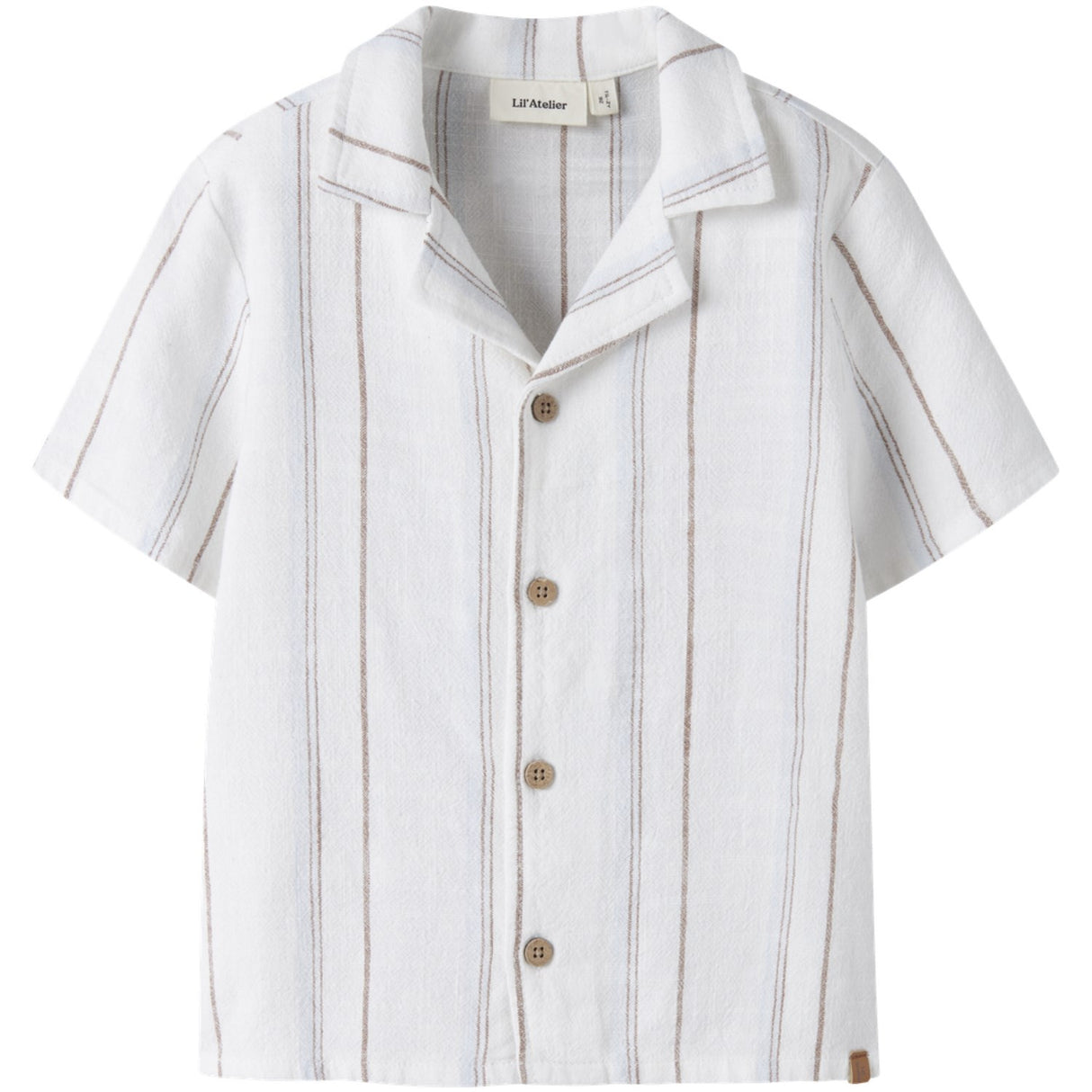 Lil'Atelier Coconut Milk Nmmjeran Ss Loose Skjorte Lil