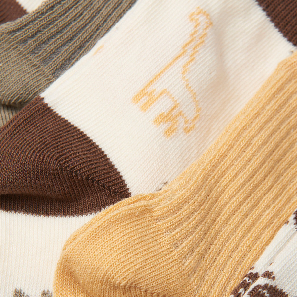 Minymo Cocoa Brown Strømper M/ Pattern 5-Pack