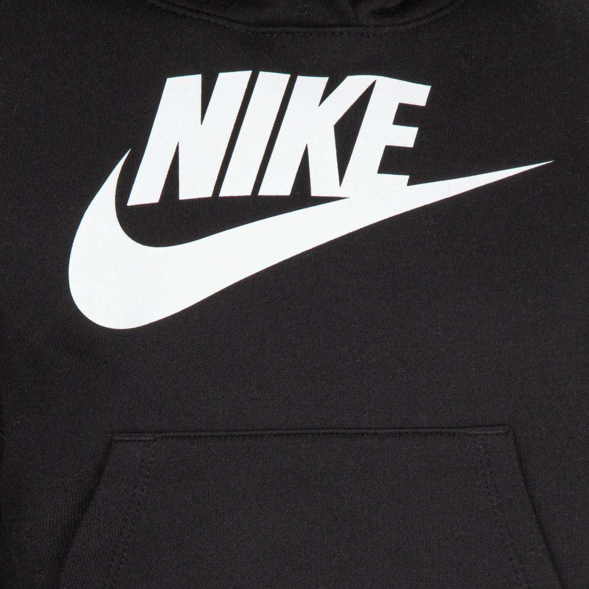 NIKE Black Club Fleece High Low Hettegenser