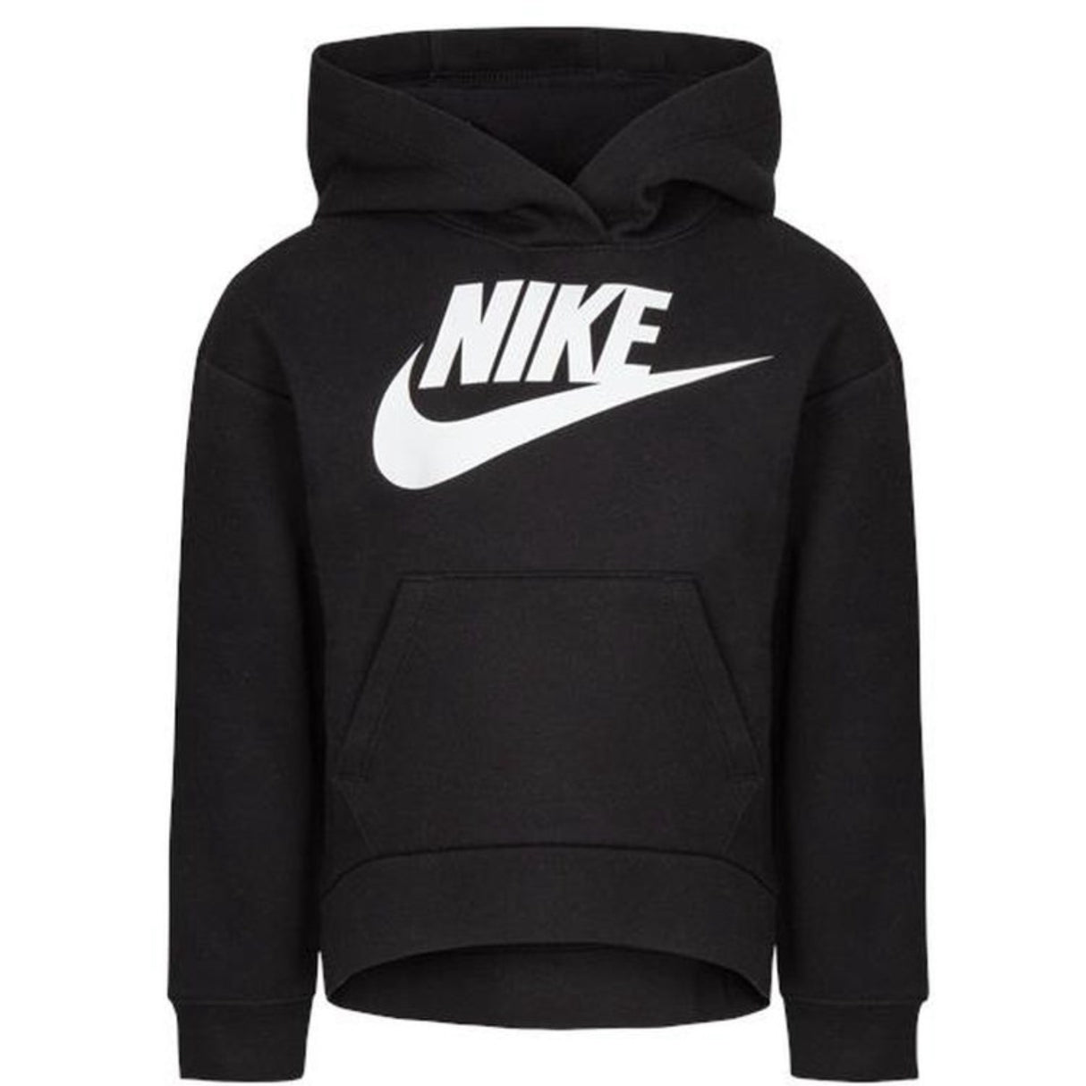 NIKE Black Club Fleece High Low Hettegenser