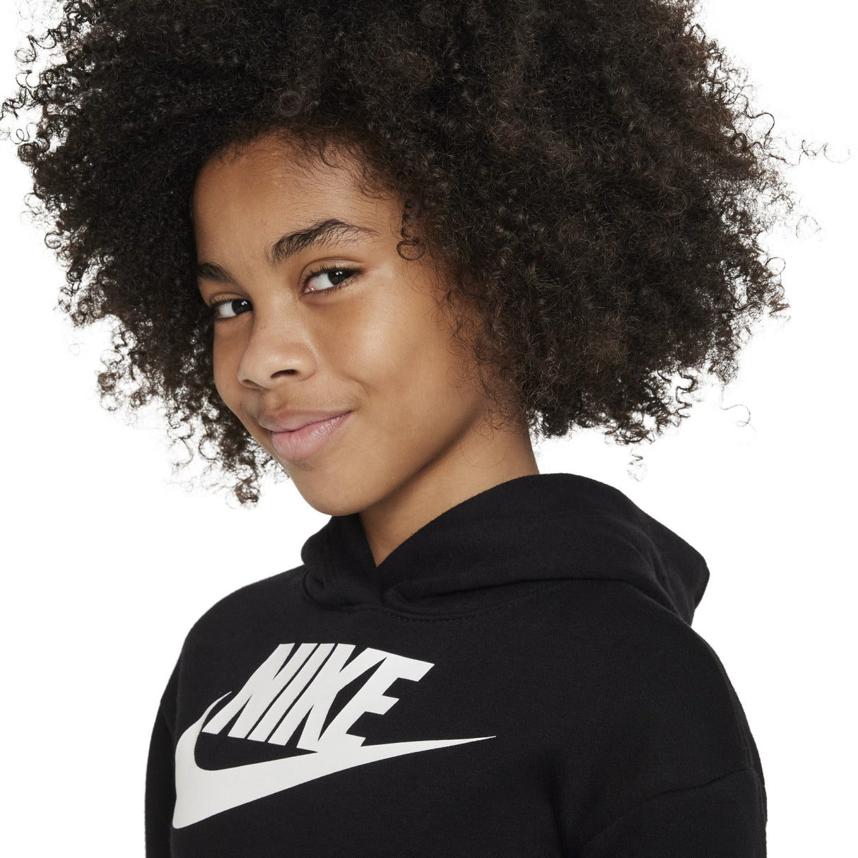 NIKE Black Club Fleece High Low Hettegenser
