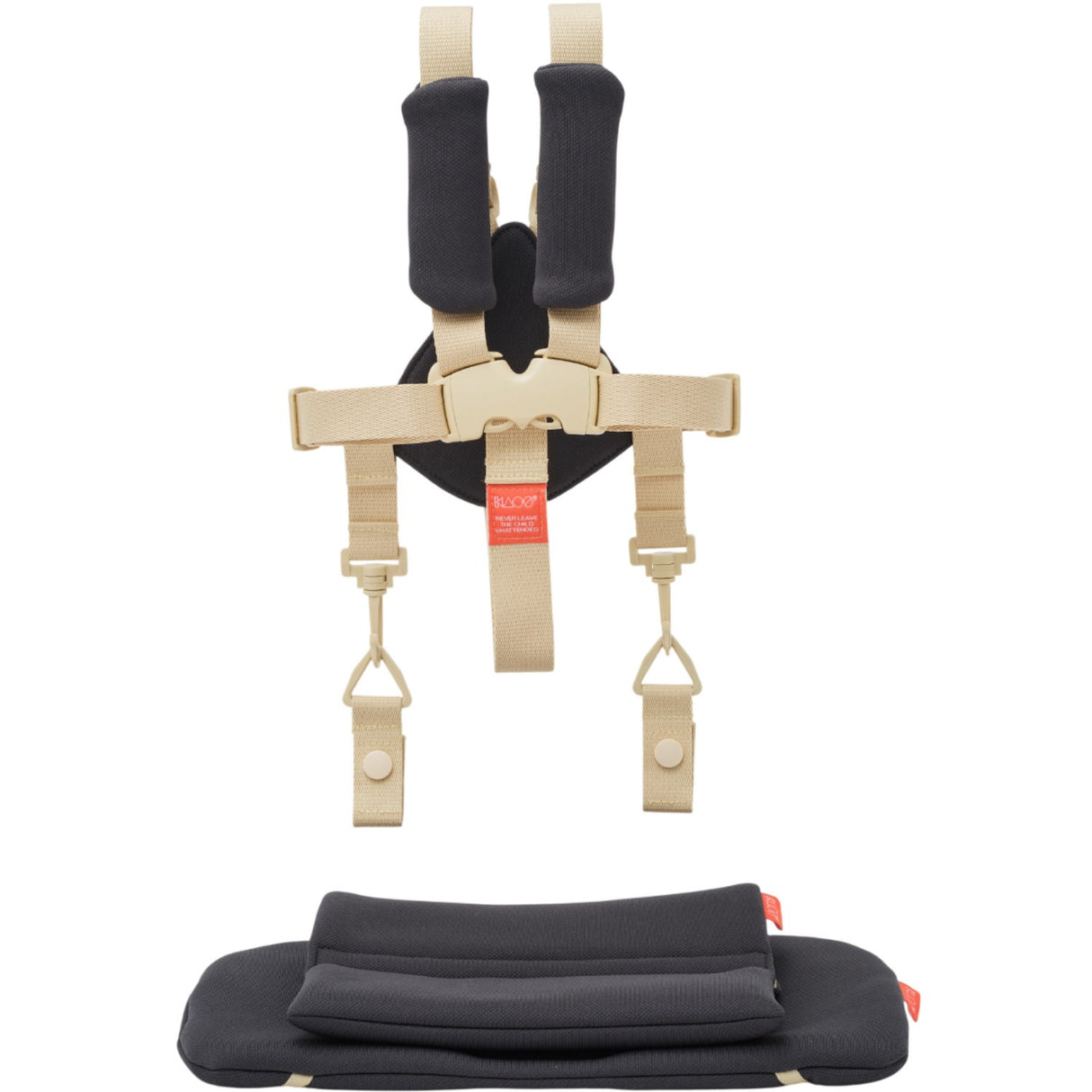 KAOS Charcoal Black KLAPP® Jr. Harness & Hynde Sett