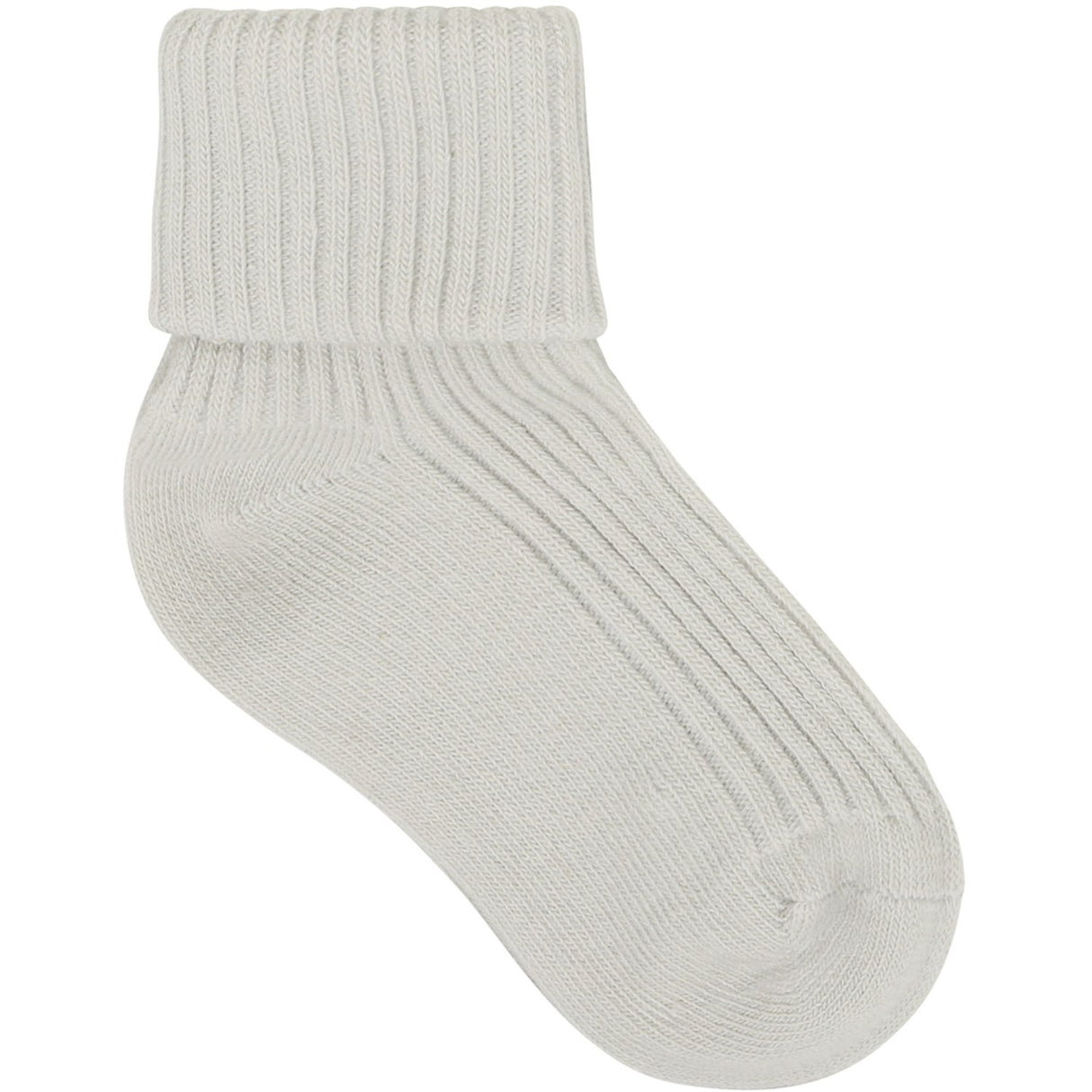Minymo Willam Gray Baby 2X2 Rib Strømpe 3-Pakning