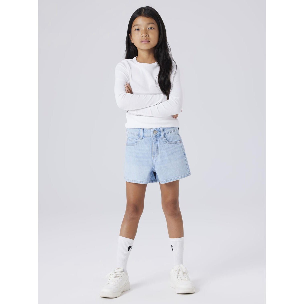 Name It Light Blue Denim Nkfrose Mor Dnm Shorts 1141-Mj Noos
