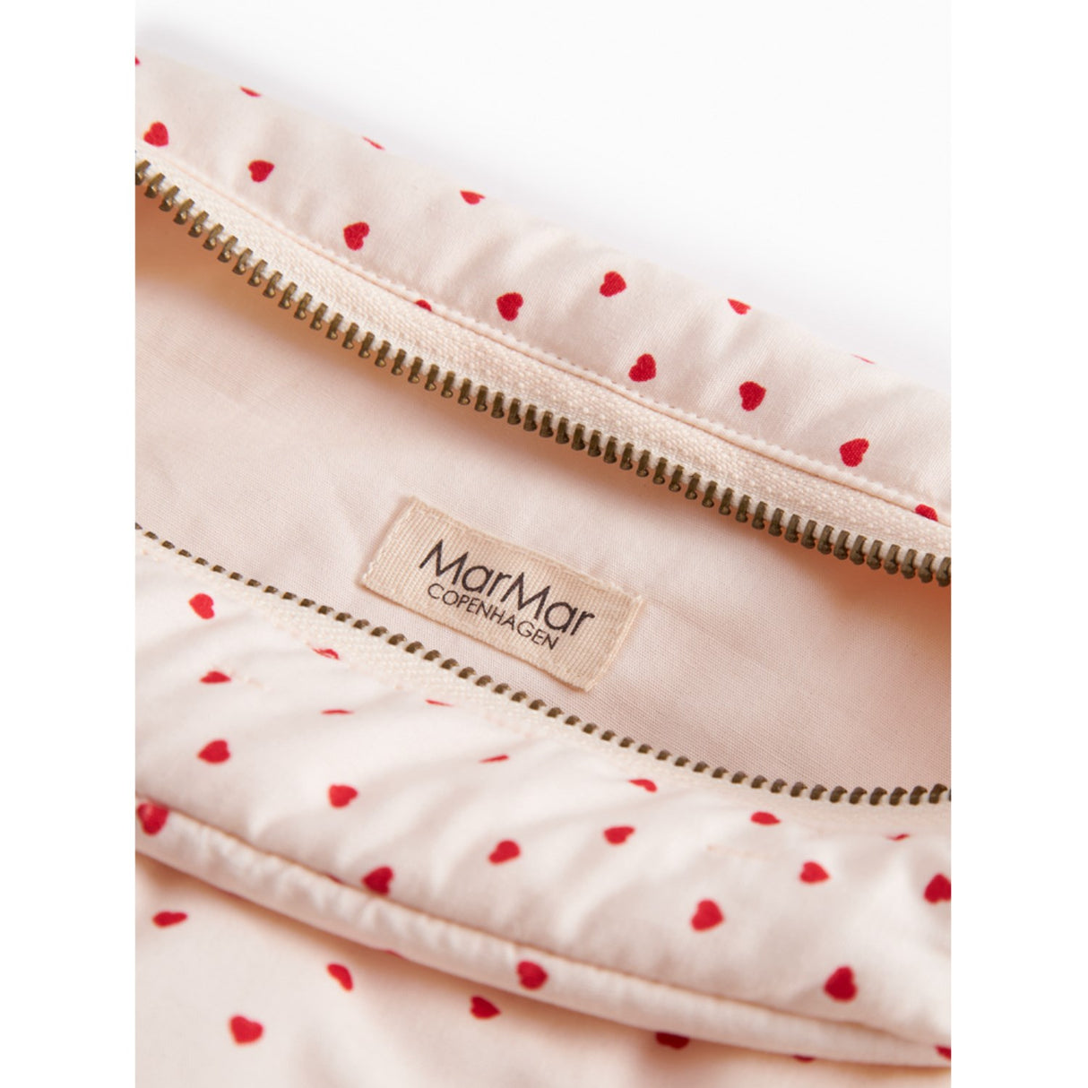 MarMar Cotton Percale Home Happy Hearts Toiletry Veske
