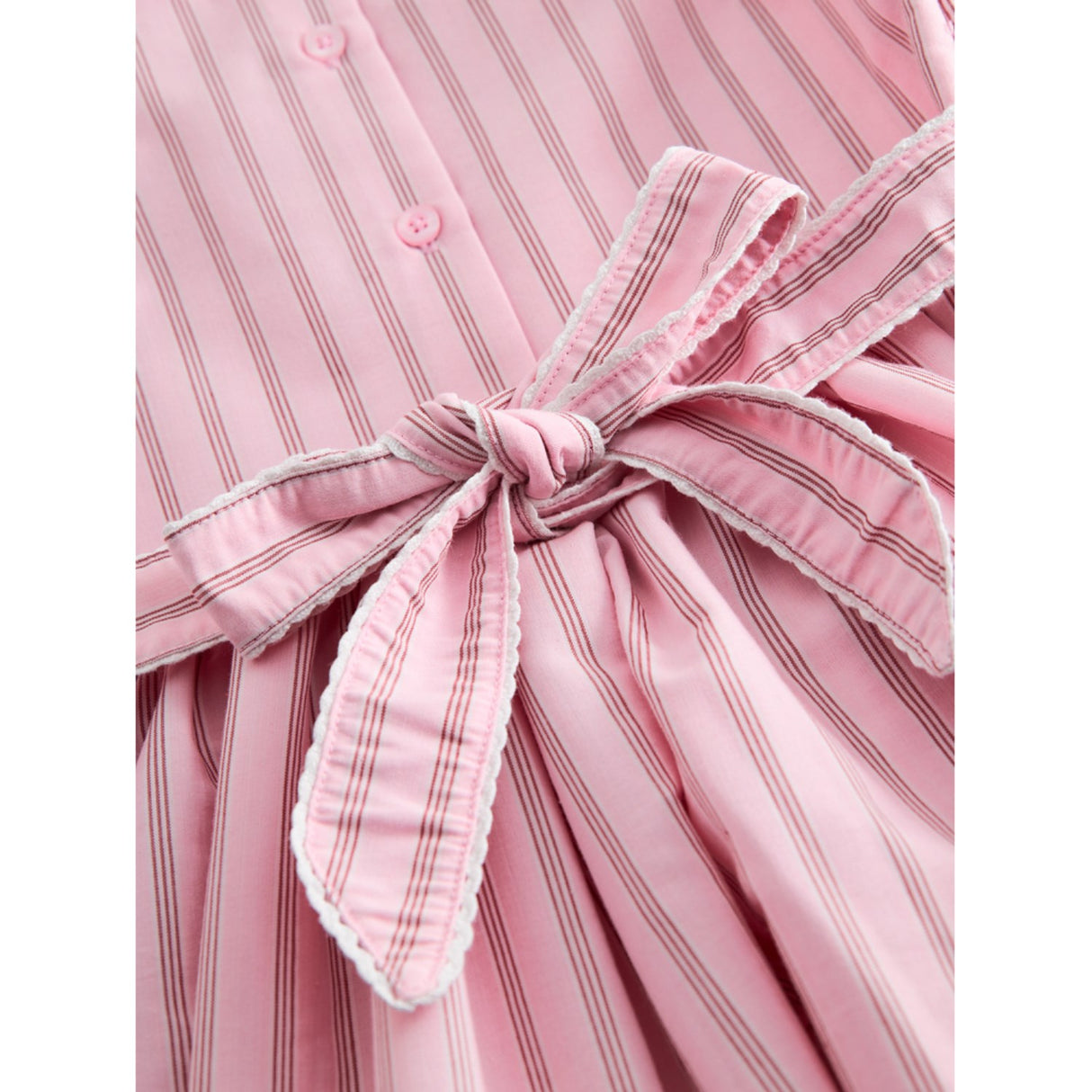 MarMar Smooth Cotton Bonbon Pink Stripes Darcel Kjole