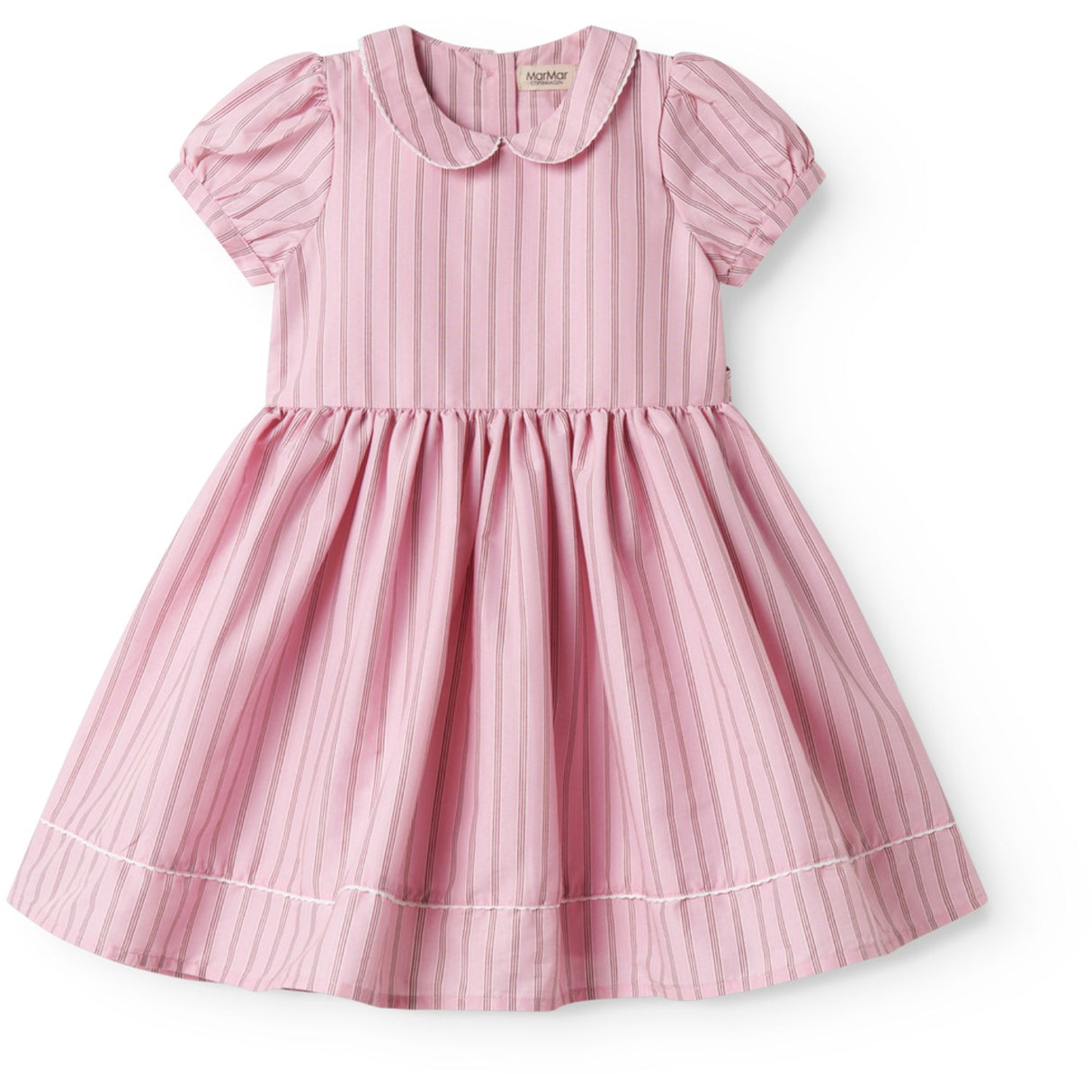 MarMar Smooth Cotton Bonbon Pink Stripes Darcel Kjole