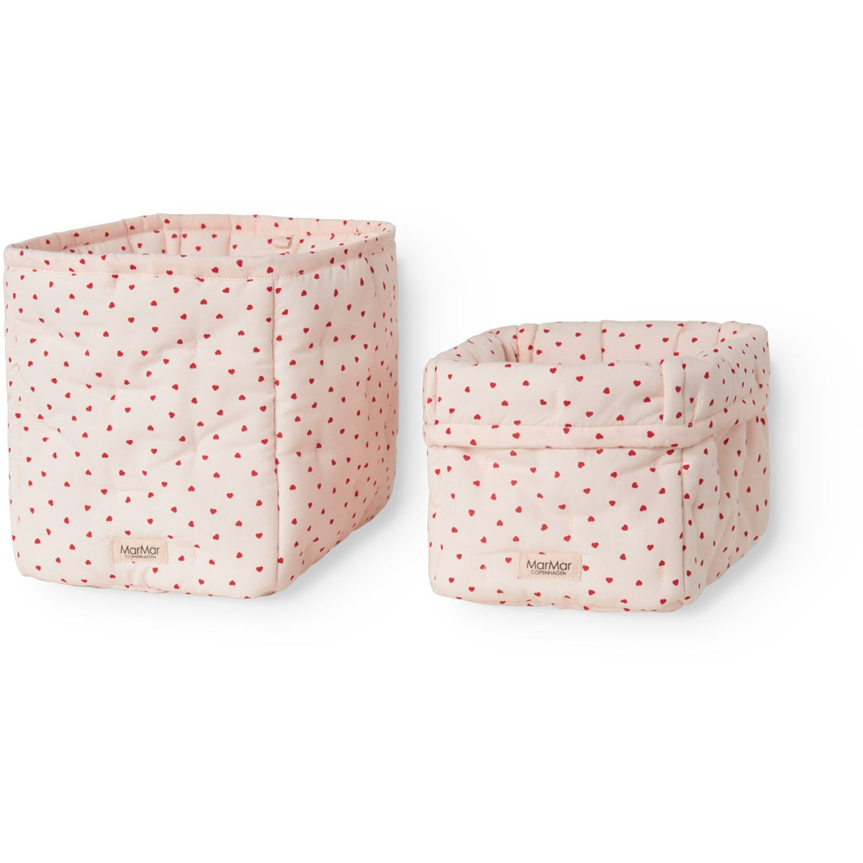 MarMar Cotton Percale Home Happy Hearts Nursery Oppbevaring Bags