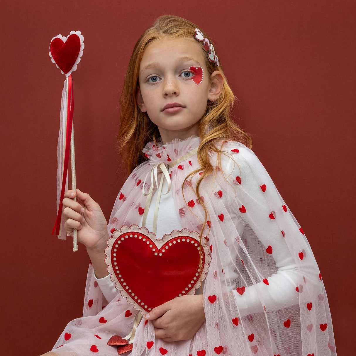 Mimi & Lula Veske Med Rem - Scalloped Heart Valentines