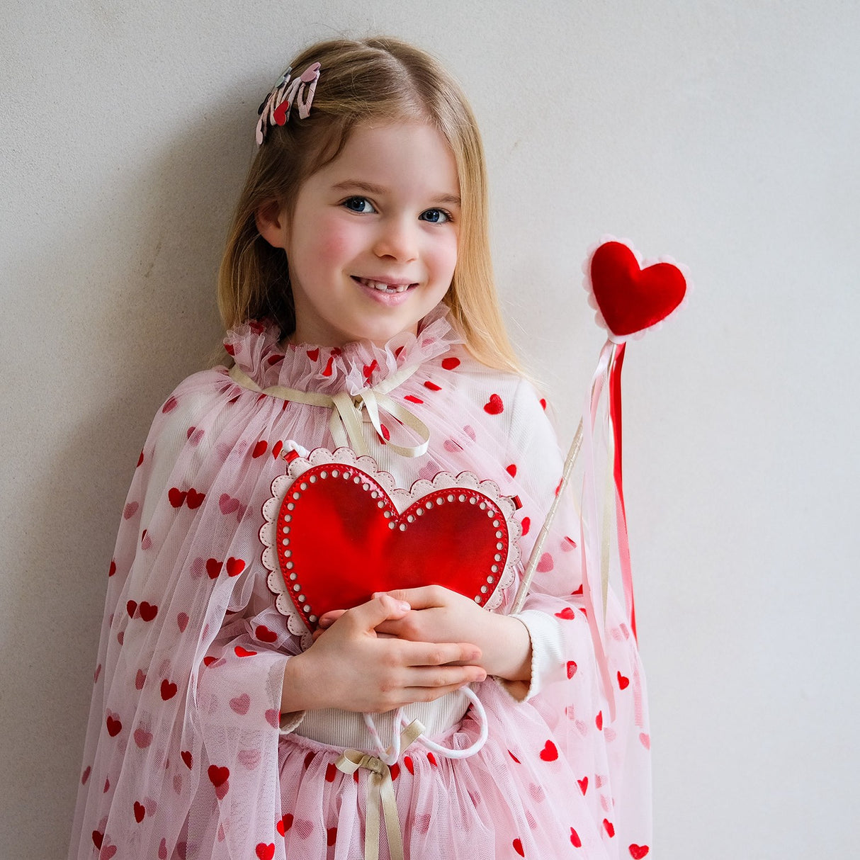 Mimi & Lula Veske Med Rem - Scalloped Heart Valentines