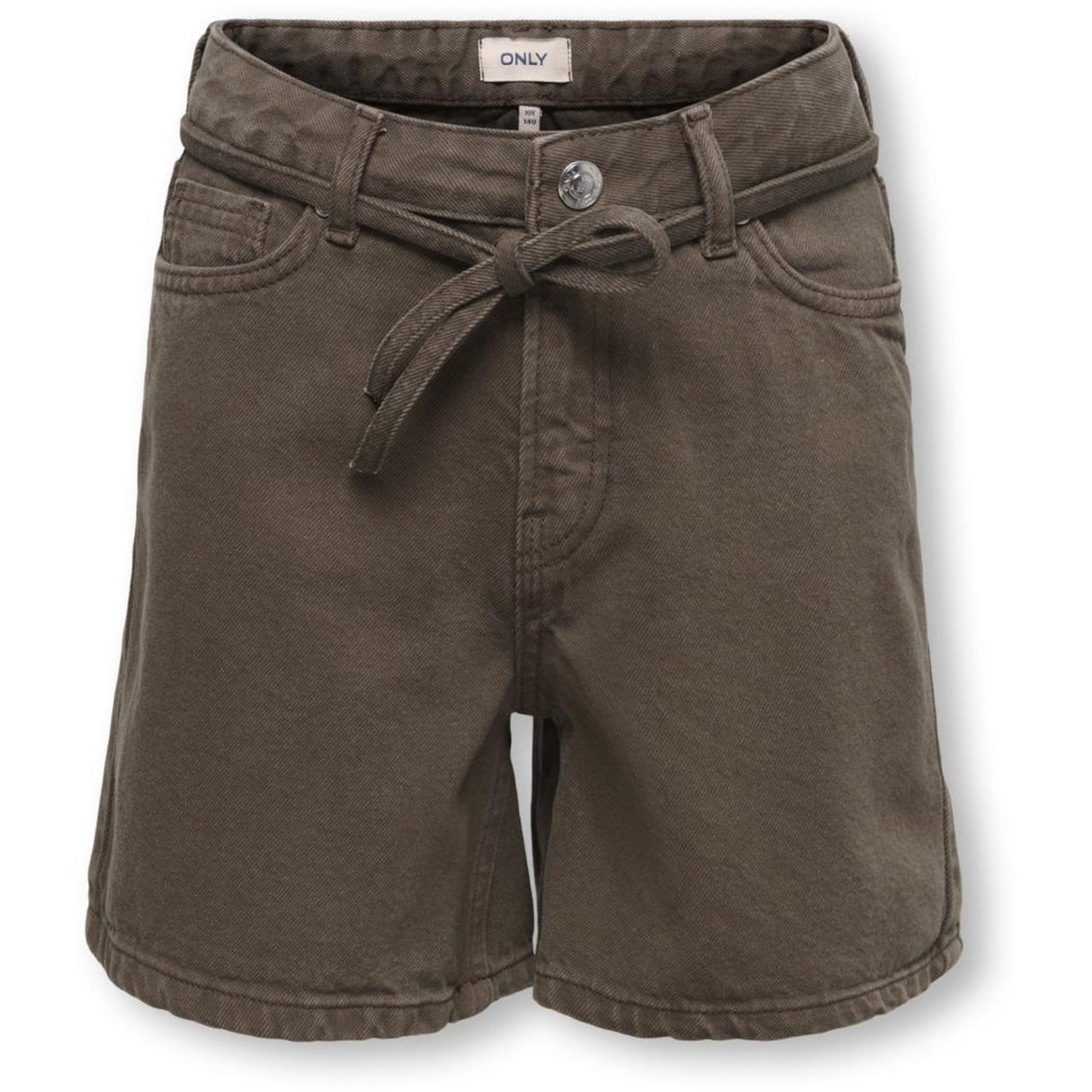 kids ONLY Chocolate Brown Koggianna Mw Belted Col Shorts Nov